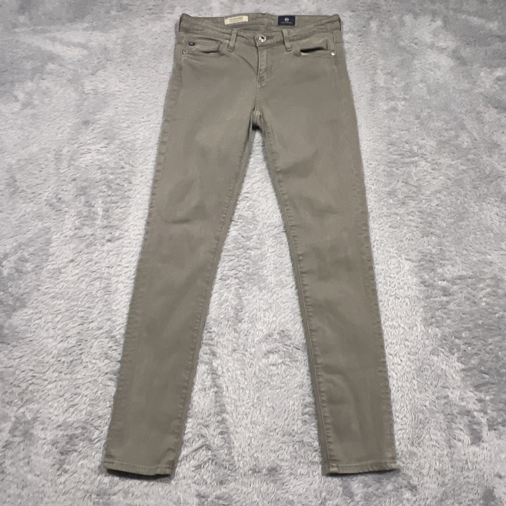 AG Adriano Goldschmied The Stevie Ankle Jeans Green‎ Slim Straight Women's 25R